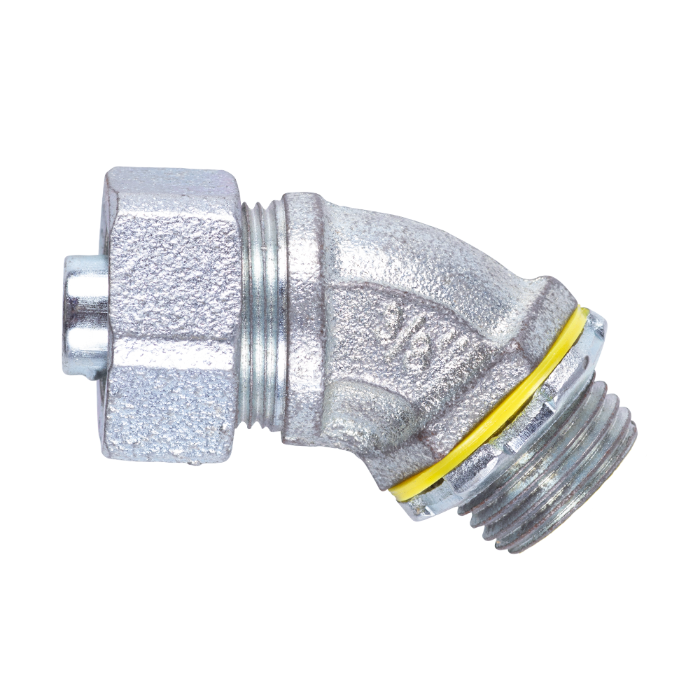 LIQUID-TIGHT 45 Degree Connectors Malleable Iron
